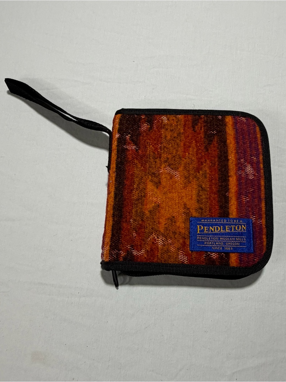 Vintage Pendleton Rust and Brown Patterned CD/DVD case